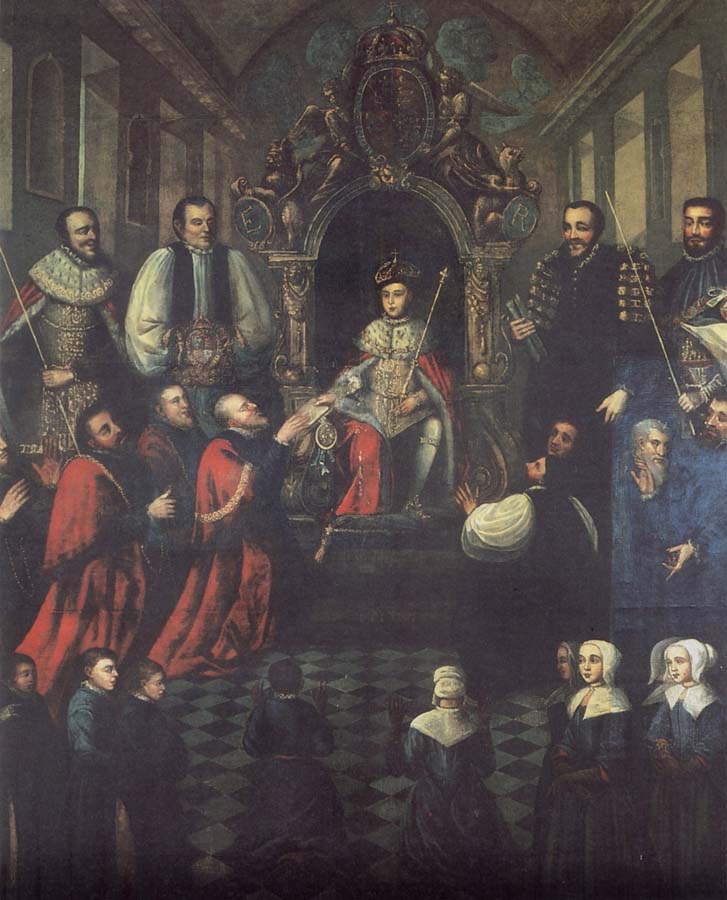 Edward VI Granting the Foundation Charter to Christ-s Hospital in June 1553